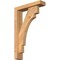 Ekena Millwork Merced Block Smooth Bracket w/ Offset Brace, Western Red Cedar, 3 1/2"W x 14"D x 22"H BKT0402X14X22MRC05SWR - alternate 1
